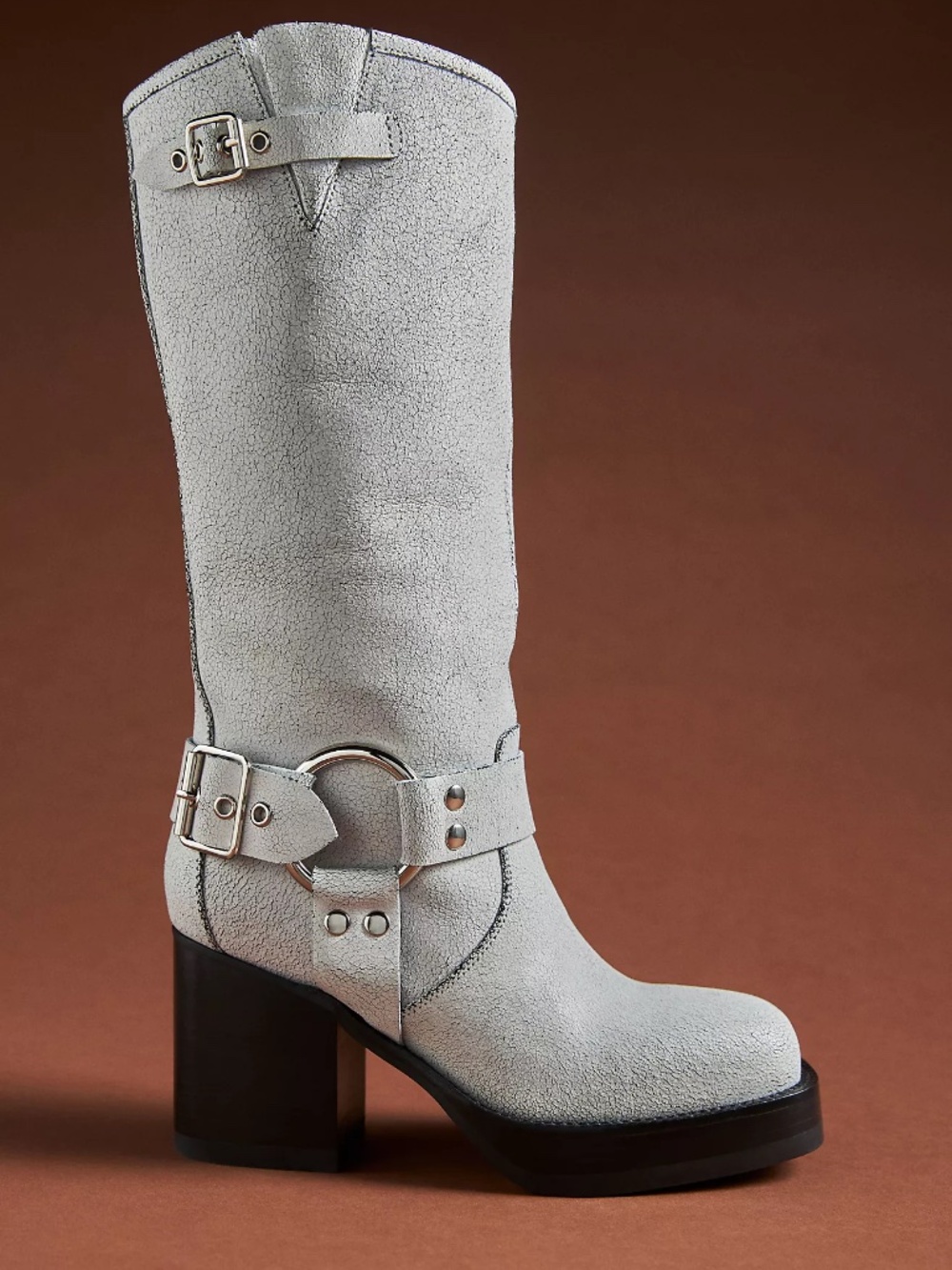 NWOT Jeffrey Campbell x Anthropologie Harness Moto Tall Boot